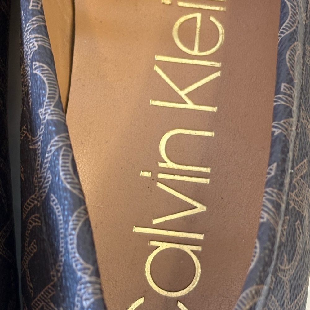 Calvin Klein Dark Brown Monogram Loafers - Picture 4 of 5
